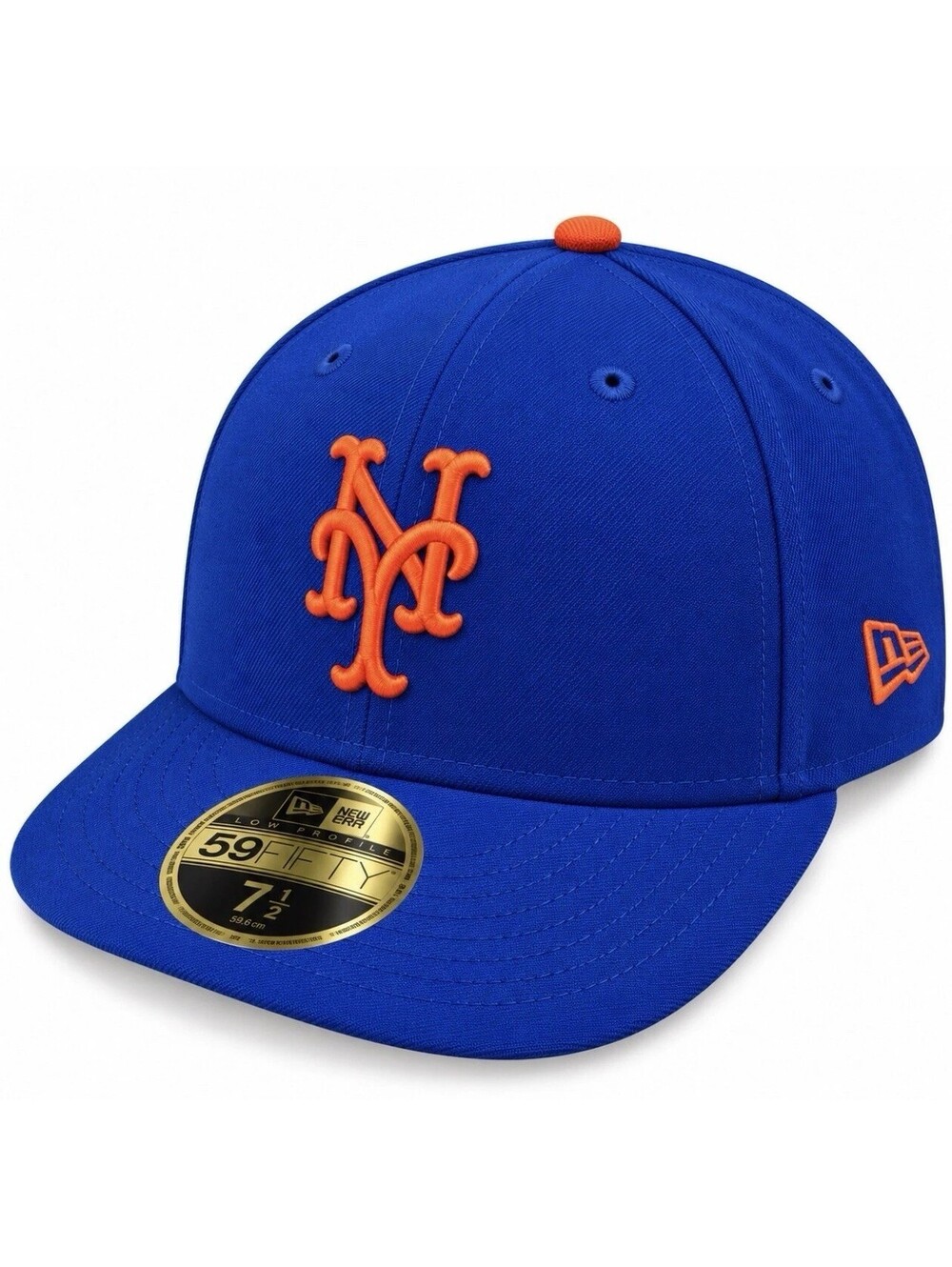 New Era 59 FIFTY New York Mets MLB Fitted Cap Blue/Orange/Black Size 7 1/2 New